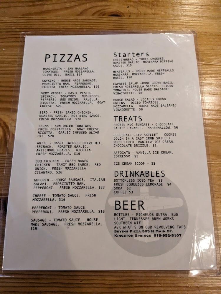 Skyking Pizza Menu image 4